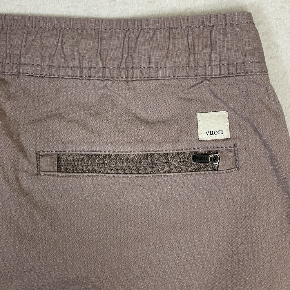 Vuori Ripstop Dura Terra Pants Drawstring Stretch Light Brown Womens Small VW401 - Picture 10 of 14